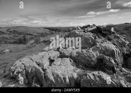 Summit Cairn on Glenridding Dodd Fell, Glenridding, Lake District National Park, Cumbria, England, UK Glenridding Dodd Fell ist einer der 214 Wainwrig Stockfoto