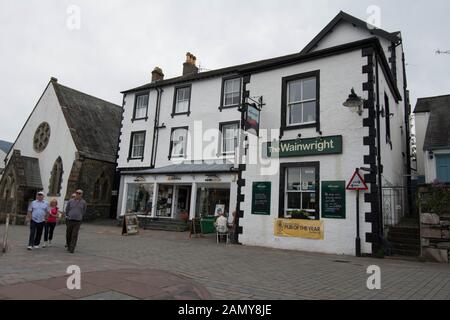 Wainwright pub Keswick im Lake District in Großbritannien Stockfoto