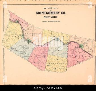 Atlas der Bezirke Montgomery und Fulton, New York: Aus tatsächlichen Umfragen. J Stockfoto