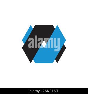Vektor des verknüpften geometrischen Logos von Letter av Stock Vektor