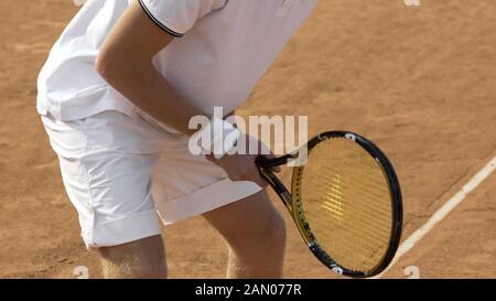 Tennisprofit, Sportwettkampf, aktiver Lebensstil Stockfoto