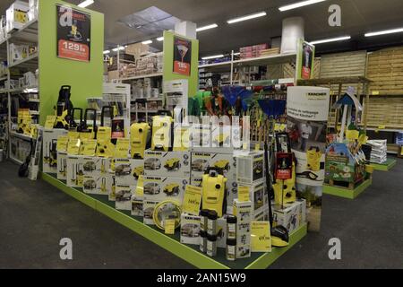 Frankreich Brive La Gaillarde: 08/2018, leeren Baumarkt, Baumarkt; Stockfoto