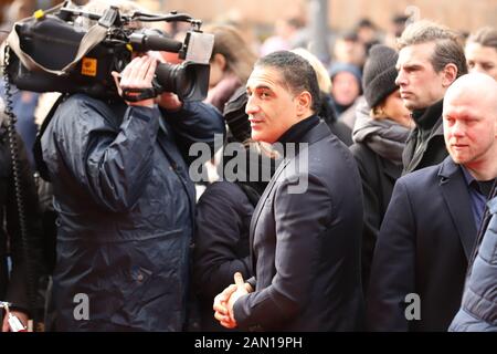 Ismail Özen, Trauerfeier für Jan Fedder, St. Michaelis, Englische Planke, Hamburg, 14.01.2020 Stockfoto