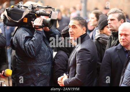 Ismail Özen, Trauerfeier für Jan Fedder, St. Michaelis, Englische Planke, Hamburg, 14.01.2020 Stockfoto