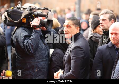 Ismail Özen, Trauerfeier für Jan Fedder, St. Michaelis, Englische Planke, Hamburg, 14.01.2020 Stockfoto