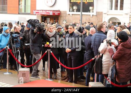 Ismail Özen, Trauerfeier für Jan Fedder, St. Michaelis, Englische Planke, Hamburg, 14.01.2020 Stockfoto