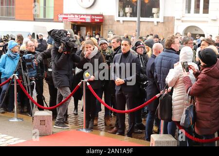 Ismail Özen, Trauerfeier für Jan Fedder, St. Michaelis, Englische Planke, Hamburg, 14.01.2020 Stockfoto