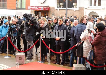 Ismail Özen, Trauerfeier für Jan Fedder, St. Michaelis, Englische Planke, Hamburg, 14.01.2020 Stockfoto