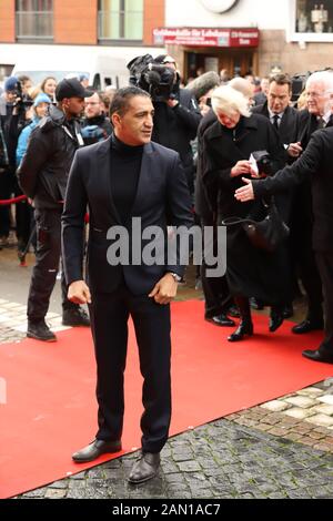 Ismail Özen, Trauerfeier für Jan Fedder, St. Michaelis, Englische Planke, Hamburg, 14.01.2020 Stockfoto