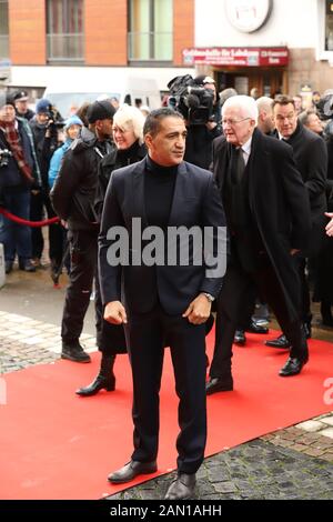 Ismail Özen, Trauerfeier für Jan Fedder, St. Michaelis, Englische Planke, Hamburg, 14.01.2020 Stockfoto