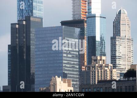 Die atemberaubende Skyline von Midtown Manhattan Island, New York City, Vereinigte Staaten von Amerika 2018. Stockfoto