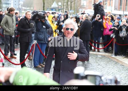 Claude Oliver Rudolph, Trauerfeier für Jan Fedder, St. Michaelis, Englische Planke, Hamburg, 14.01.2020 Stockfoto