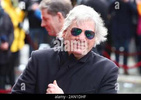 Claude Oliver Rudolph, Trauerfeier für Jan Fedder, St. Michaelis, Englische Planke, Hamburg, 14.01.2020 Stockfoto