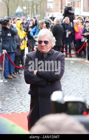 Claude Oliver Rudolph, Trauerfeier für Jan Fedder, St. Michaelis, Englische Planke, Hamburg, 14.01.2020 Stockfoto