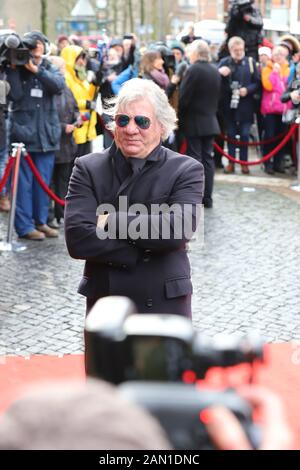 Claude Oliver Rudolph, Trauerfeier für Jan Fedder, St. Michaelis, Englische Planke, Hamburg, 14.01.2020 Stockfoto