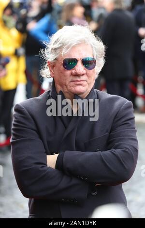 Claude Oliver Rudolph, Trauerfeier für Jan Fedder, St. Michaelis, Englische Planke, Hamburg, 14.01.2020 Stockfoto