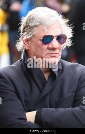 Claude Oliver Rudolph, Trauerfeier für Jan Fedder, St. Michaelis, Englische Planke, Hamburg, 14.01.2020 Stockfoto