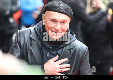 Peter Sebastian, Trauerfeier für Jan Fedder, St. Michaelis, Englische Planke, Hamburg, 14.01.2020 Stockfoto