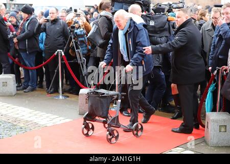 Hans Kahlert, Trauerfeier für Jan Fedder, St. Michaelis, Englische Planke, Hamburg, 14.01.2020 Stockfoto