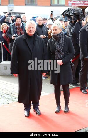 Heinz Hoenig, Trauerfeier für Jan Fedder, St. Michaelis, Englische Planke, Hamburg, 14.01.2020 Stockfoto