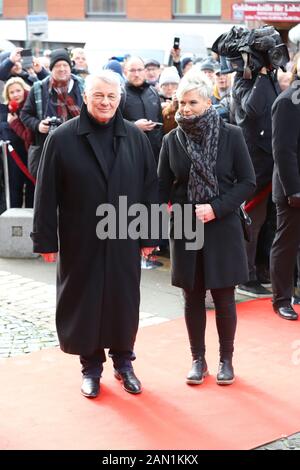 Heinz Hoenig, Trauerfeier für Jan Fedder, St. Michaelis, Englische Planke, Hamburg, 14.01.2020 Stockfoto