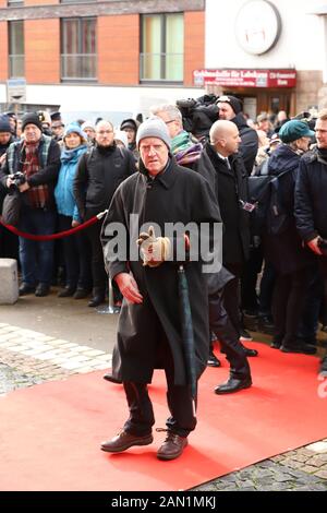 Axel Olsson, Trauerfeier für Jan Fedder, St. Michaelis, Englische Planke, Hamburg, 14.01.2020 Stockfoto