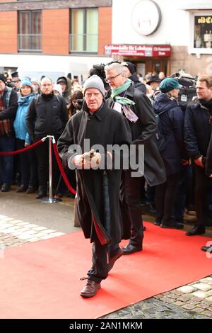 Axel Olsson, Trauerfeier für Jan Fedder, St. Michaelis, Englische Planke, Hamburg, 14.01.2020 Stockfoto