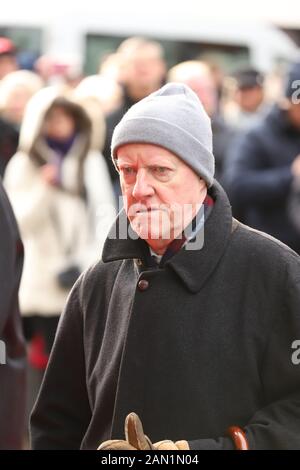 Axel Olsson, Trauerfeier für Jan Fedder, St. Michaelis, Englische Planke, Hamburg, 14.01.2020 Stockfoto