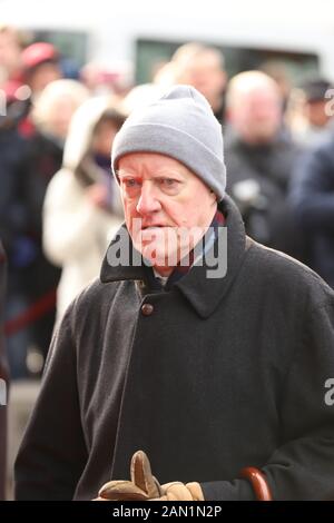 Axel Olsson, Trauerfeier für Jan Fedder, St. Michaelis, Englische Planke, Hamburg, 14.01.2020 Stockfoto