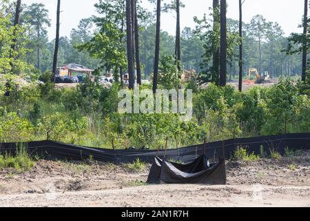 Aufbewahrung von Teichen zur industriellen Arbeit Zone Stockfoto