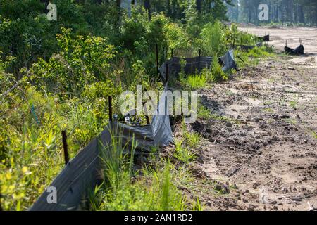 Aufbewahrung von Teichen zur industriellen Arbeit Zone Stockfoto