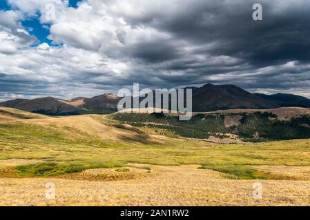 Blick auf Mount Evans, Colorado Stockfoto