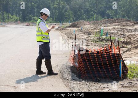 Aufbewahrung von Teichen zur industriellen Arbeit Zone Stockfoto