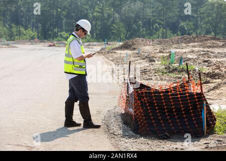 Aufbewahrung von Teichen zur industriellen Arbeit Zone Stockfoto