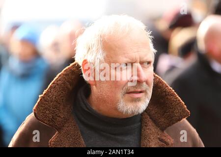 Axel Milberg, Trauerfeier für Jan Fedder, St. Michaelis, Englische Planke, Hamburg, 14.01.2020 Stockfoto