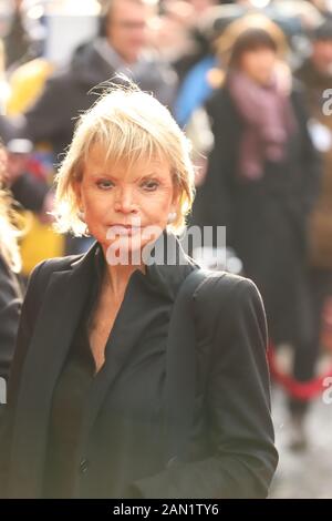 Uschi Glas, Trauerfeier für Jan Fedder, St. Michaelis, Englische Planke, Hamburg, 14.01.2020 Stockfoto