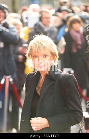 Uschi Glas, Trauerfeier für Jan Fedder, St. Michaelis, Englische Planke, Hamburg, 14.01.2020 Stockfoto