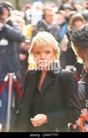 Uschi Glas, Trauerfeier für Jan Fedder, St. Michaelis, Englische Planke, Hamburg, 14.01.2020 Stockfoto