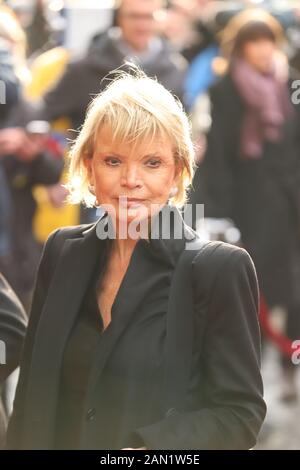 Uschi Glas, Trauerfeier für Jan Fedder, St. Michaelis, Englische Planke, Hamburg, 14.01.2020 Stockfoto