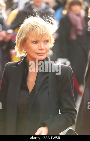 Uschi Glas, Trauerfeier für Jan Fedder, St. Michaelis, Englische Planke, Hamburg, 14.01.2020 Stockfoto