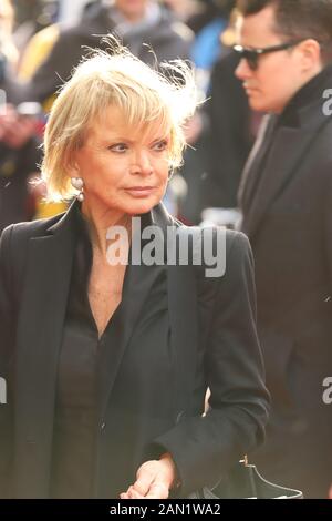 Uschi Glas, Trauerfeier für Jan Fedder, St. Michaelis, Englische Planke, Hamburg, 14.01.2020 Stockfoto