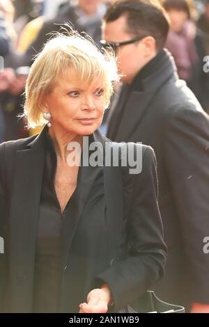 Uschi Glas, Trauerfeier für Jan Fedder, St. Michaelis, Englische Planke, Hamburg, 14.01.2020 Stockfoto