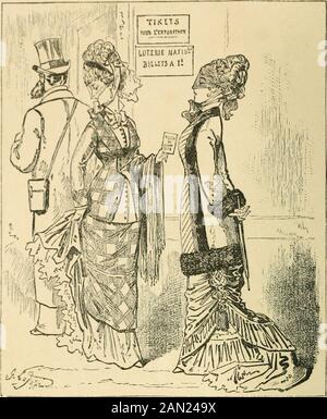 Paris selbst wieder in den Jahren 1878-9 . BEHT-WOOD WINTERGARTEN, AUSGESTELLT J;Y MR. W. U. LASCELLES. XI DIE AUSSTELLUNGSLOTTERIE. Nov. 2. Die Große Lotterie der Ausstellung bietet die Messe an, um in Paris zu einer unerheblichen Belästigung zu werden. Sie können keinen Debitcletabac eingeben, um eine Zigarre oder einen Postwertzeichen zu kaufen - ohne dass Sie dafür Lotterietickets bekommen. Glücklicherweise bin ich kein direkter Steuerzahler in Frankreich, oder neben meinen anderen Gegnern sollte ich vom örtlichen Ratensammler dazu gebracht werden, in diese Alleskönige zu investieren. Der Finanzminister hat Rundschreiben an alle thejn rcepteurs oder steuergathere herausgegeben Stockfoto