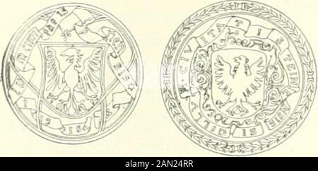 Die Topographie der historischen und Kunst-Denkmale in der Königlichen Böhmen von der Urzeit bis zur Anfange des XIX Jahrhunderts. Ände umrahmt (Abb. 10, E) und in dessen breiter Auswahl mit höchstartem Weinlaubrelef zusammengeklungen, sollte in ihrer ober Hälften ein aufzwei Consolen aufruhendes Masswerk erhalten. Durch Kunstwerth, Großartigkeit der Geschichte, Schönheit derDe-taillirung und meisterhafte Ausführung geht es um diese malerische Kirchenruinierung, die sich an die besten Denkmaler des Königreiches Böhmen hält. Die gleicheProfilierung des Fensters, der Sediliennischen, des Triumphbogens und des S Stockfoto