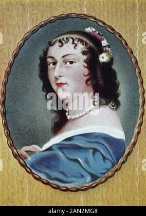 Anne Ninon de l'Enclos hat auch Ninon de Lenclos und Ninon de Lanclos geschrieben, 10. November 1620 - 17. Oktober 1705, war eine französische Autorin, Kurtisane und Patronin der Künste, / Anne Ninon de l'Enclos stabbuchierte auch Ninon de Lenclos und Ninon de Lanclos, 10. November 1620 - 17. Oktober 1705, war eine fränkische Autorin, Kurtisane und Patronin der Künste, historisch, digital verbesserte Wiedergabe eines Originals aus dem 19. Jahrhundert / Digitale Produktion einer Originalanlage aus dem 19. Jahrhunderts Stockfoto