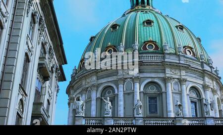 Schloss Amalienborg Palast, der Dänischen Königlichen Familie Residence, historische Erbe Stockfoto