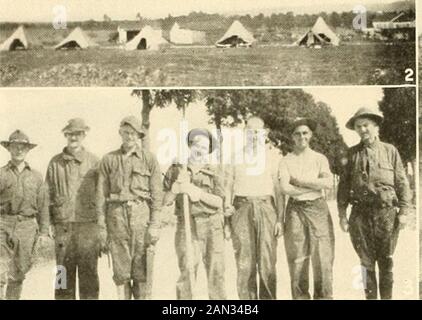 Das Erste Bataillon, die Geschichte des 406. Telegrafenjägerbataillons, Signalcorps . Mm. -M -4. Stockfoto