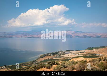 See von Galilee, Überblick über Israels größten Süßwassersee Stockfoto