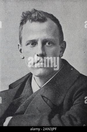 Fridtjof Nansen, 10. Oktober 1861 - 13. Mai 1930, war ein norwegischer Entdecker, Wissenschaftler, / Fridtjof Nansen war vom 10. Oktober 1861 bis 13. Mai 1930 eine norwegische und wissenschaftlerische, historisch-digitale verbesserte Wiedergabe eines Originals aus dem 19. Jahrhundert / Digitale Produktion einer Originalanlage aus dem 19. Jahrhunderts Stockfoto