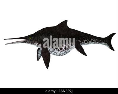 Shonisaurus popularis war ein Ichthyosaurier, der während der Trias in den Meeren Nordamerikas lebte. Stockfoto